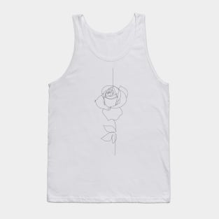 Rose one line art. Tank Top